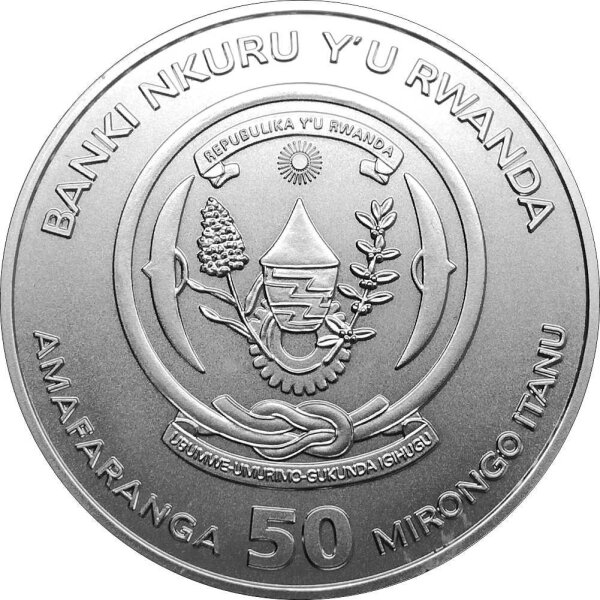 Ruanda African Ounce 2010 Löwe 1 oz Silber
