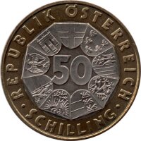 Österreich 50 Schilling 2000 "Sigmund Freud - Die Traumdeutung" - Bimetall