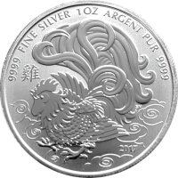 Kanada Lunar 2017 Jahr des Hahns 1 oz Silber