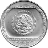 Mexiko 5 Pesos 1993 - Palma Con Cocodrilo - 1 oz Silber