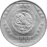 Mexiko 5 Pesos 1994 - Chaac Mool - 1 oz Silber