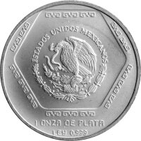 Mexiko 5 Pesos 1994 - Lapida Tumba de Palenque - 1 oz Silber