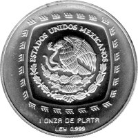 Mexiko 5 Pesos 1996 - Senor De Las Limas - 1 oz Silber