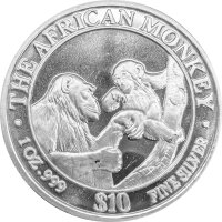 Somalia African Monkey 2. Ausgabe 1999 1 oz Silber