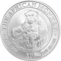 Somalia African Monkey 6. Ausgabe 2003 1 oz Silber