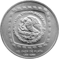 Mexiko 2 Pesos 1998 - Senor De Las Limas - 1/2 oz Silber
