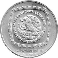 Mexiko 1 Peso 1998 - Senor De Las Limas - 1/4 oz Silber