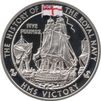 Jersey 5 Pounds 2004 - Geschichte der Royal Navy...