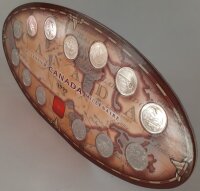 Kanada Set 12 x 25 Cents 1999 - Die Geschichte Kanadas im zweiten Jahrtausend - Nickel