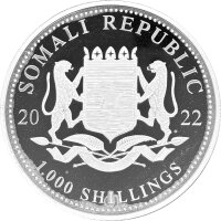 Somalia Elefant 2022 10 oz Silber
