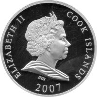 Cook Islands 10 Dollars 2007 - Weltdenkmäler "Akropolis" - Silber PP Skulpturmünze teilvergoldet