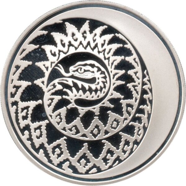 Russland 3 Rubel 2013 - Mondkalender "Jahr der Schlange" - 1 oz Silber PP