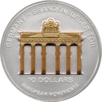 Nauru 10 Dollars 2002 - Europäische Denkmäler...
