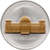 Nauru 10 Dollars 2003 - Europäische Denkmäler...