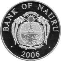 Nauru 10 Dollars 2006 - Europäische Denkmäler "Turm in Pisa" - Silber PP Skulpturmünze teilvergoldet