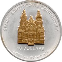 Nauru 10 Dollars 2006 - Europäische Denkmäler...