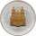 Nauru 10 Dollars 2006 - Europäische Denkmäler "Kathedrale in Santiago de Compostela" - Silber PP Skulpturmünze teilvergoldet