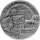 Niue 1 Dollar 2008 - Die Bernsteinstraße "Danzig" - Silber Antik Finish mit Bernstein