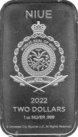 Niue 2 Dollars 2022 - 40 Jahre E.T. der Außerirdische - 1 oz Silber PP coloriert