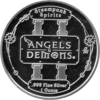 Round Steampunk "Angels & Demons - Theodosia" 2017 - 1 oz Silber