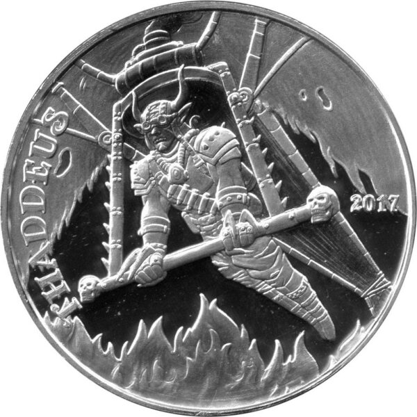 Round Steampunk "Angels & Demons - Thaddeus" 2017 - 1 oz Silber