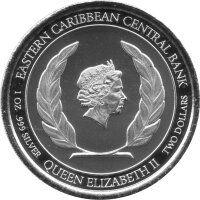 EC 8 2 Dollars 2020 Anguilla - Wappen -  1 oz Silber PP