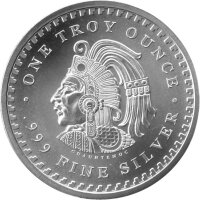 Round Aztekischer Kalender - 1 oz Silber