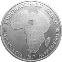 Tschad African Lion 2017 1 oz Silber