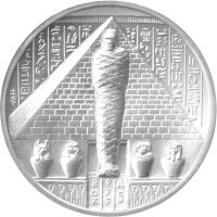 Round - Ägyptische Götter "Osiris"- 2 oz Silber High Relief