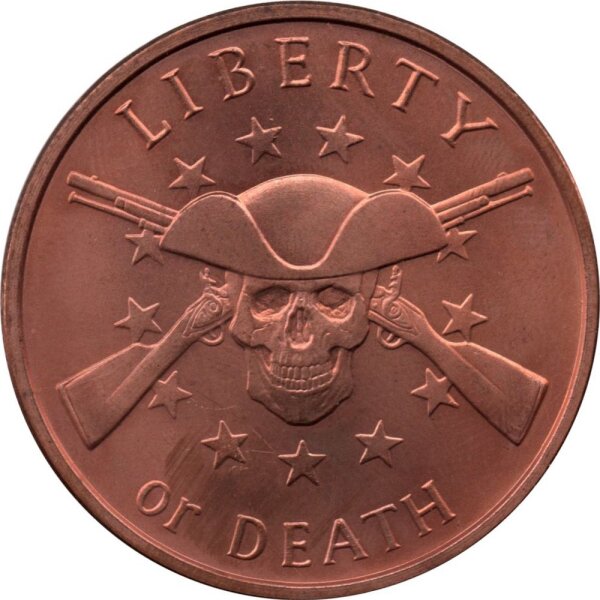 USA Silver Shield 2021 - Liberty or Death - 1 AVDP-Unze Kupfer