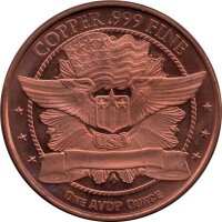 USA Buffalo - 1 AVDP-Unze Kupfer