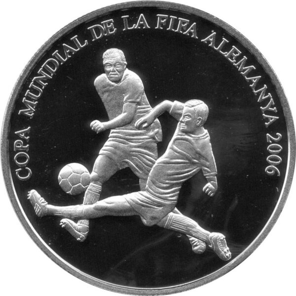 Andorra 10 Diners 2006 - XVIII. Fußball WM 2006 in Deutschland - Silber PP