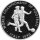 Somalia 250 Shillings 2003 - XIV. Fußball WM 1990 in Italien - Silber PP