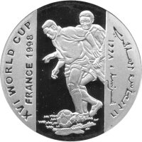 Somalia 10.000 Shillings 1998 - XVI. Fußball WM...