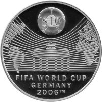 Nauru 10 Dollars 2007 - XVIII. Fußball WM 2006 in...
