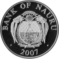 Nauru 10 Dollars 2007 - XVIII. Fußball WM 2006 in Deutschland - Silber PP