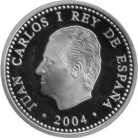 Spanien 10 Euro 2004 - XVIII. Fußball WM 2006 in Deutschland - Silber PP