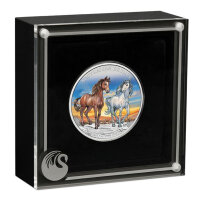 Australien Brumby 6. Ausgabe 2025 1 oz Silber | Wildpferd - Coloriert