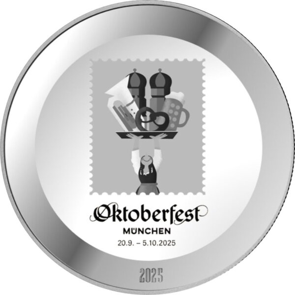 Bayern Oktoberfest Medaille 2025 1 oz Silber