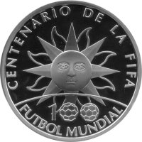 Uruguay 1.000 Pesos 2004 - 100 Jahre FIFA - Silber PP