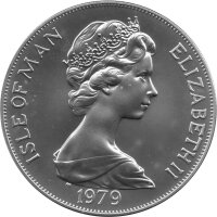 Isle of Man 1 Crown 1979 - 1000 Jahre Tynwald "Rettungsboot" - Silber