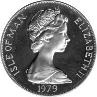 Isle of Man 1 Crown 1979 - 1000 Jahre Tynwald "Rettungsboot" - Silber PP