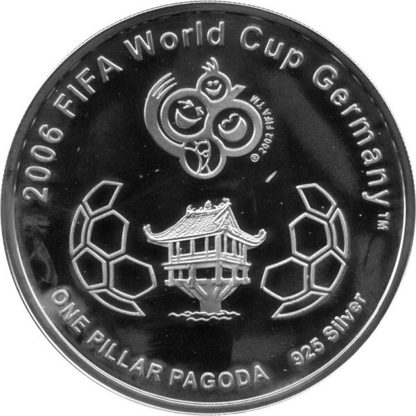 Vietnam 10.000 Dong 2006 - XVIII. Fußball WM 2006 in Deutschland - Silber PP