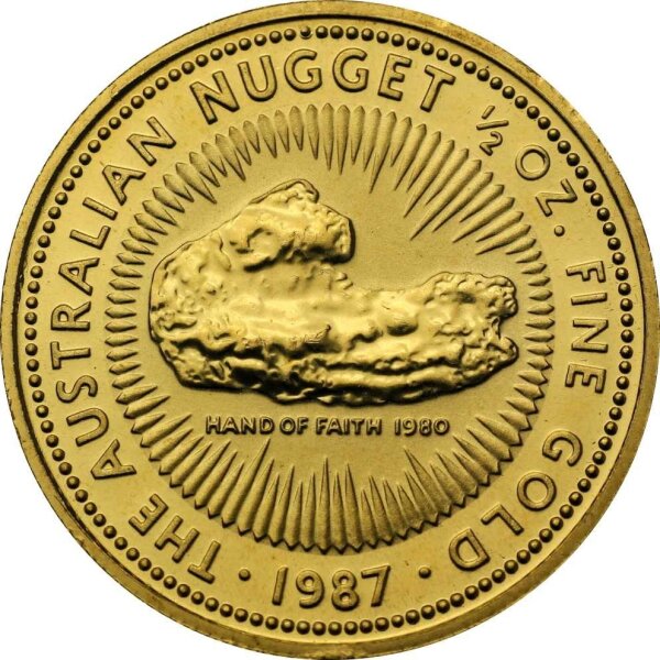 Australien Nugget 1987 1/2 oz Gold