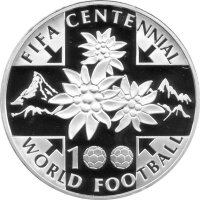 Schweiz 20 Franken 2004 - 100 Jahre FIFA - Silber PP