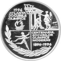 Rumänien 100 Lei 1996 - 100 Jahre Olympische Spiele...