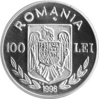 Rumänien 100 Lei 1996 - XXVI. Olympische Sommerspiele 1996 in Atlante "Rudern" - Silber PP