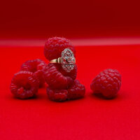 Ring 585/1000 Gold Größe 54 Diamant - Vintage