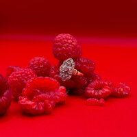 Ring 585/1000 Gold Größe 54 Diamant - Vintage