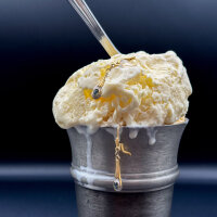 Ohrrihge "Frostglanz" 333/1000 Gold - Vintage